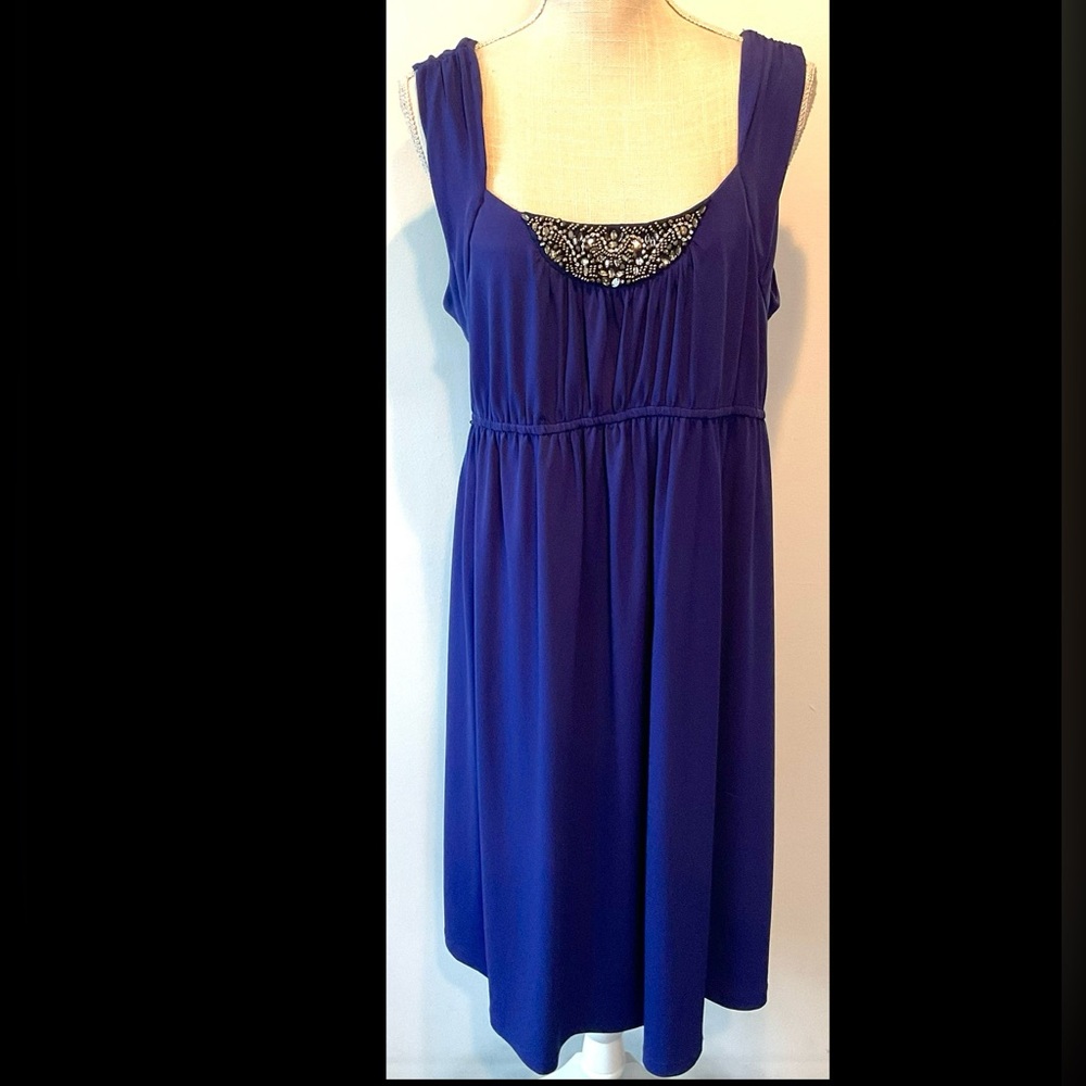 Motherhood Maternity blue special occasion dress - NWT